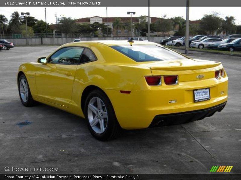 Rally Yellow / Black 2012 Chevrolet Camaro LT Coupe
