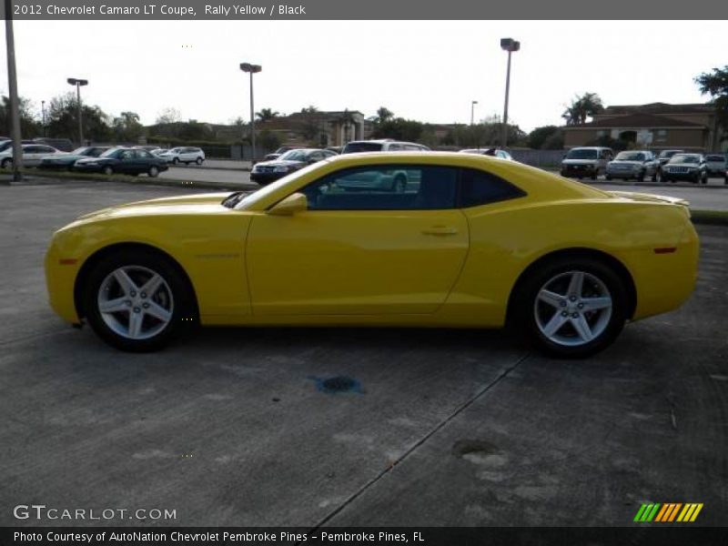Rally Yellow / Black 2012 Chevrolet Camaro LT Coupe