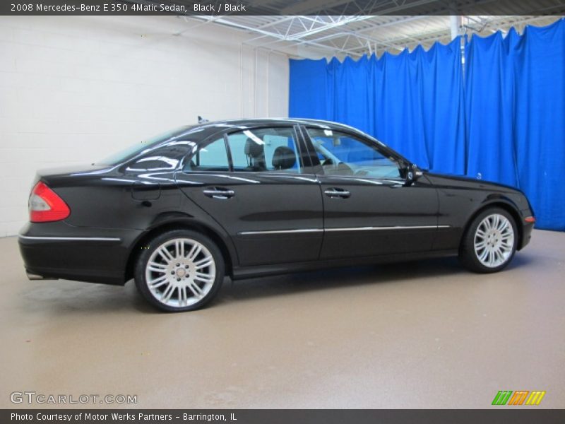 Black / Black 2008 Mercedes-Benz E 350 4Matic Sedan