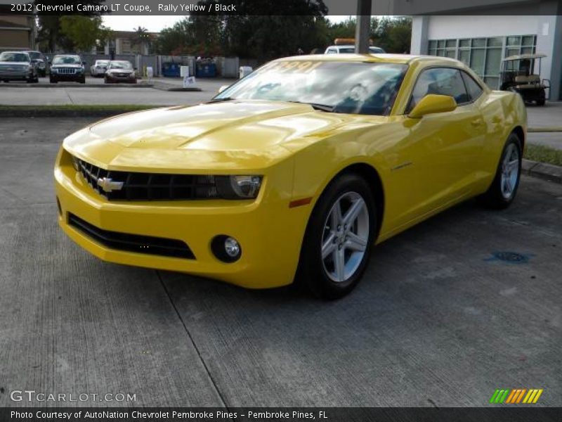 Rally Yellow / Black 2012 Chevrolet Camaro LT Coupe