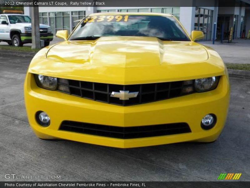 Rally Yellow / Black 2012 Chevrolet Camaro LT Coupe