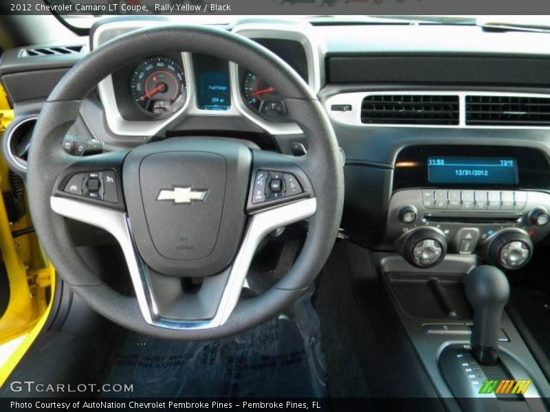 Rally Yellow / Black 2012 Chevrolet Camaro LT Coupe