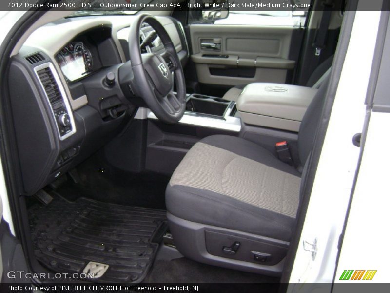 Bright White / Dark Slate/Medium Graystone 2012 Dodge Ram 2500 HD SLT Outdoorsman Crew Cab 4x4