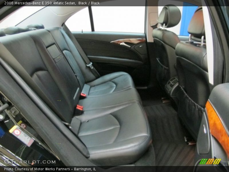 Black / Black 2008 Mercedes-Benz E 350 4Matic Sedan