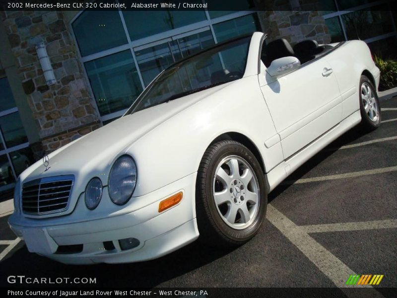 Alabaster White / Charcoal 2002 Mercedes-Benz CLK 320 Cabriolet