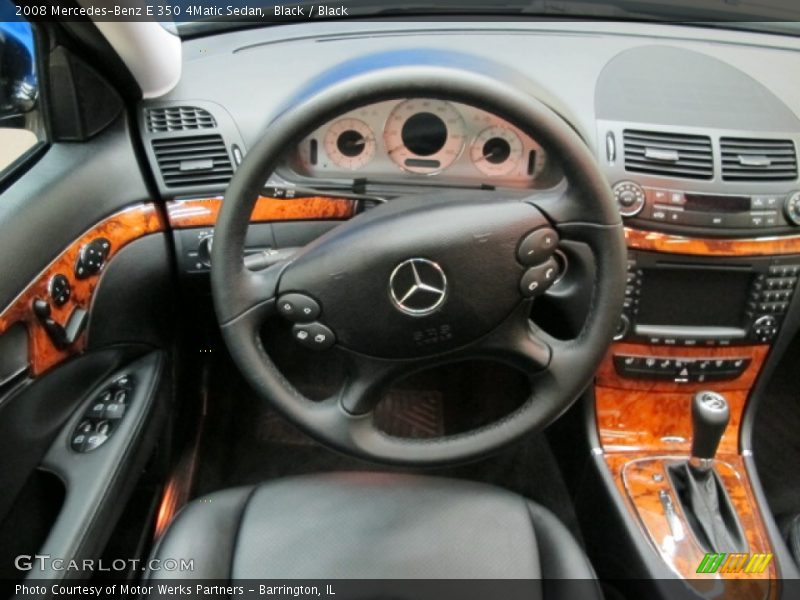 Black / Black 2008 Mercedes-Benz E 350 4Matic Sedan