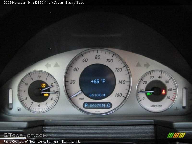 Black / Black 2008 Mercedes-Benz E 350 4Matic Sedan