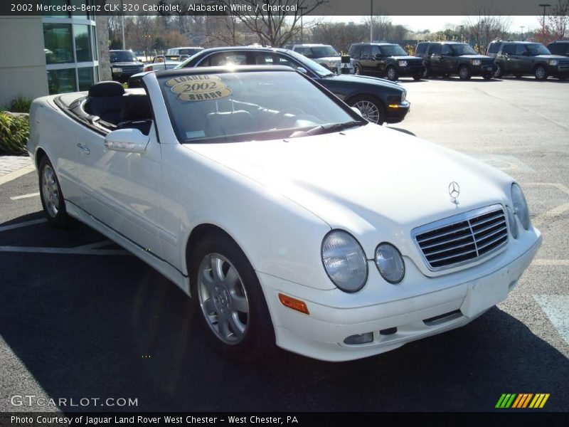 Alabaster White / Charcoal 2002 Mercedes-Benz CLK 320 Cabriolet