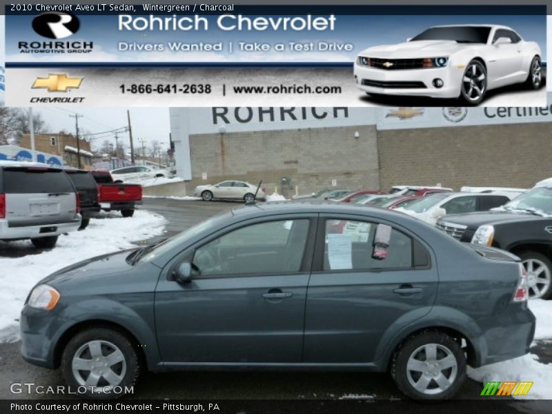 Wintergreen / Charcoal 2010 Chevrolet Aveo LT Sedan