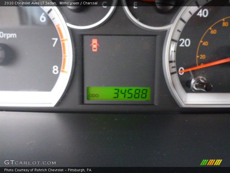 Wintergreen / Charcoal 2010 Chevrolet Aveo LT Sedan