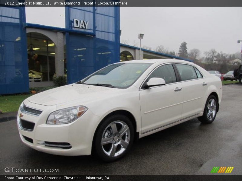 White Diamond Tricoat / Cocoa/Cashmere 2012 Chevrolet Malibu LT