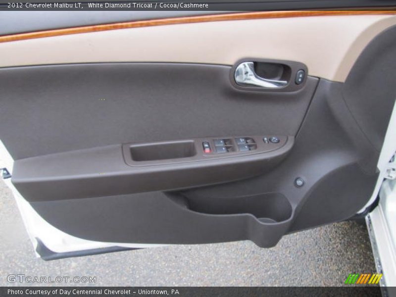 White Diamond Tricoat / Cocoa/Cashmere 2012 Chevrolet Malibu LT