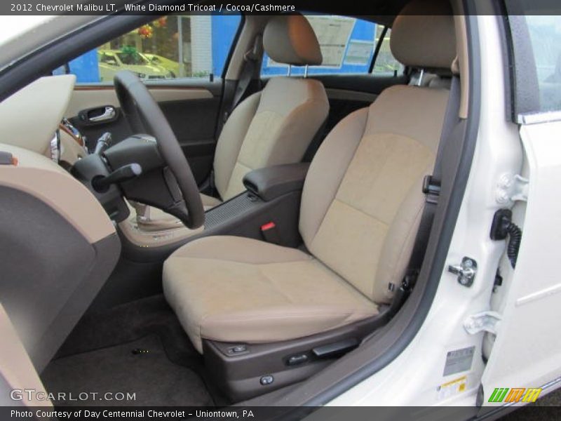 White Diamond Tricoat / Cocoa/Cashmere 2012 Chevrolet Malibu LT