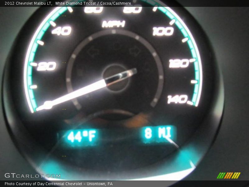White Diamond Tricoat / Cocoa/Cashmere 2012 Chevrolet Malibu LT