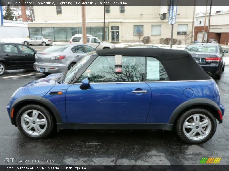 Lightning Blue Metallic / Carbon Black/Black 2007 Mini Cooper Convertible