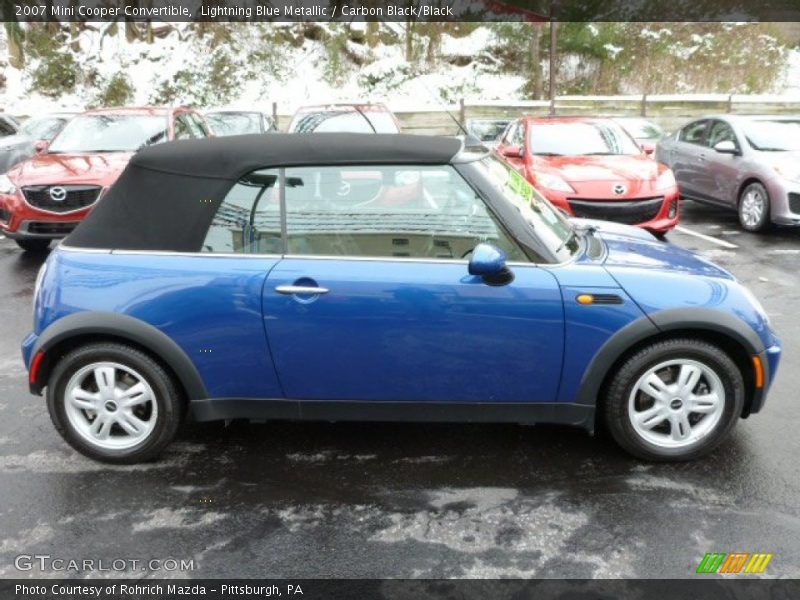 Lightning Blue Metallic / Carbon Black/Black 2007 Mini Cooper Convertible