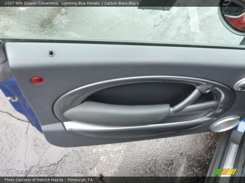 Lightning Blue Metallic / Carbon Black/Black 2007 Mini Cooper Convertible
