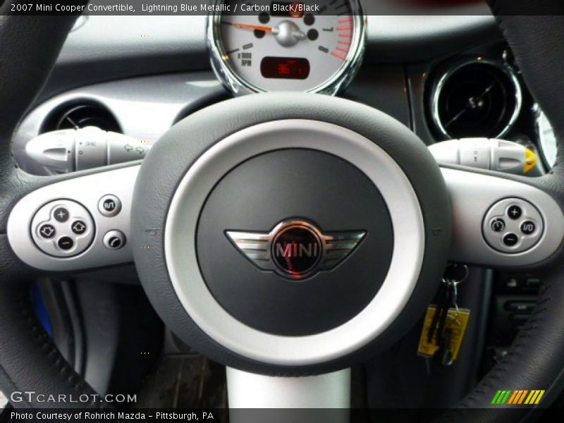 Lightning Blue Metallic / Carbon Black/Black 2007 Mini Cooper Convertible
