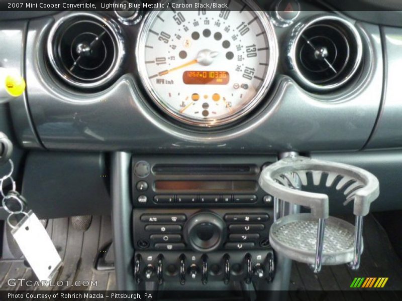 Lightning Blue Metallic / Carbon Black/Black 2007 Mini Cooper Convertible