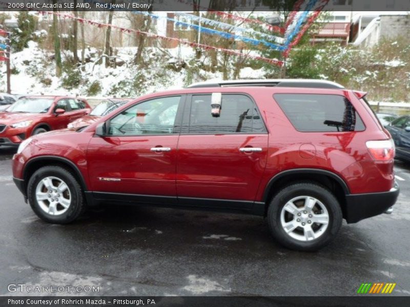 Red Jewel / Ebony 2008 GMC Acadia SLE AWD