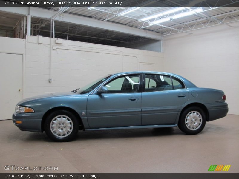 Titanium Blue Metallic / Medium Gray 2000 Buick LeSabre Custom