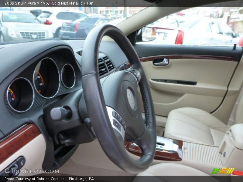 Gold Mist Metallic / Tan 2009 Saturn Aura XR V6