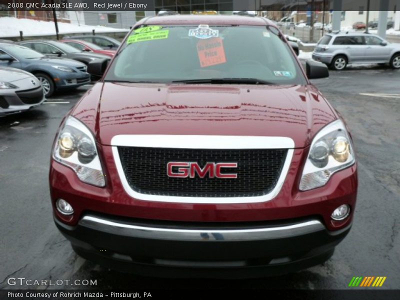Red Jewel / Ebony 2008 GMC Acadia SLE AWD