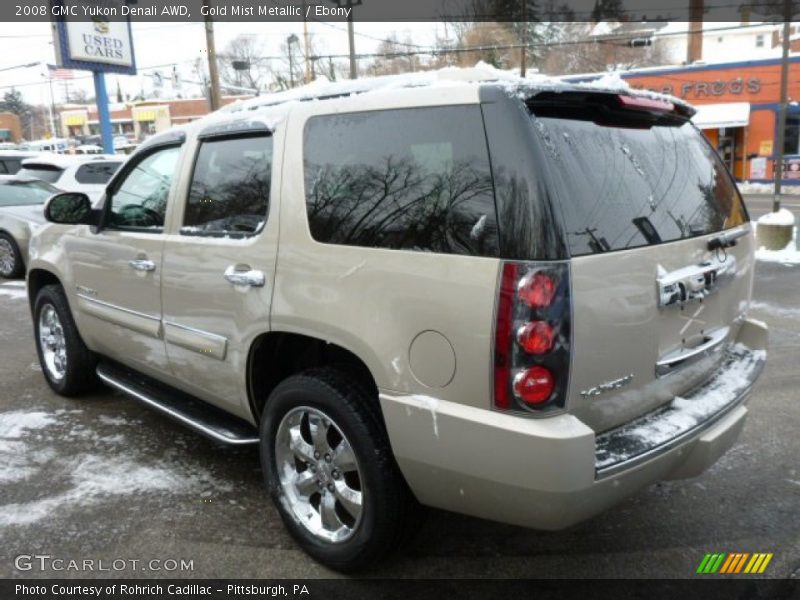 Gold Mist Metallic / Ebony 2008 GMC Yukon Denali AWD