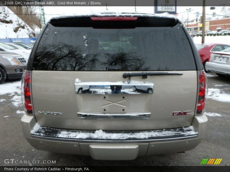 Gold Mist Metallic / Ebony 2008 GMC Yukon Denali AWD