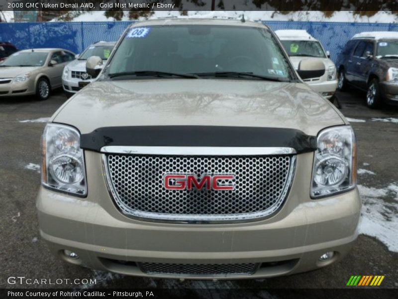 Gold Mist Metallic / Ebony 2008 GMC Yukon Denali AWD