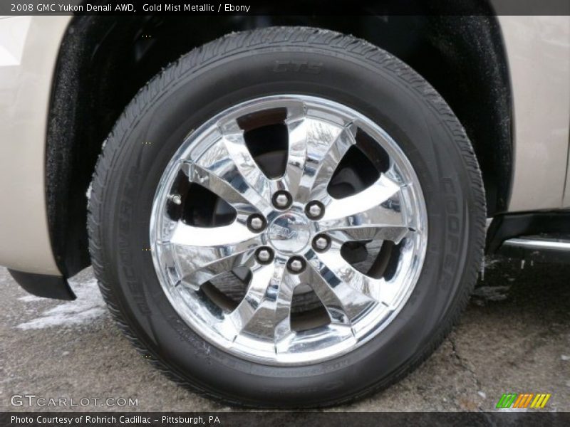 Gold Mist Metallic / Ebony 2008 GMC Yukon Denali AWD