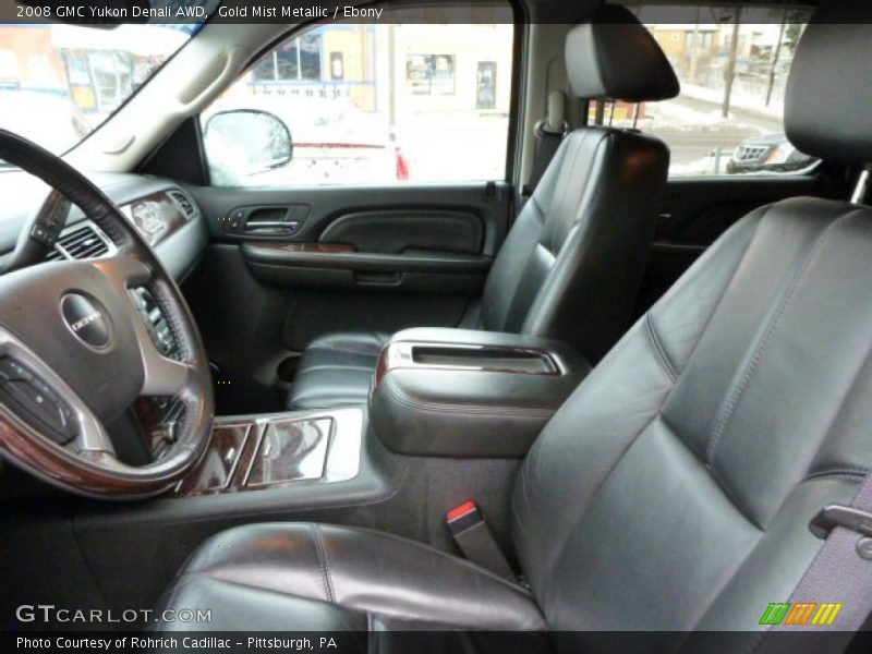 Gold Mist Metallic / Ebony 2008 GMC Yukon Denali AWD