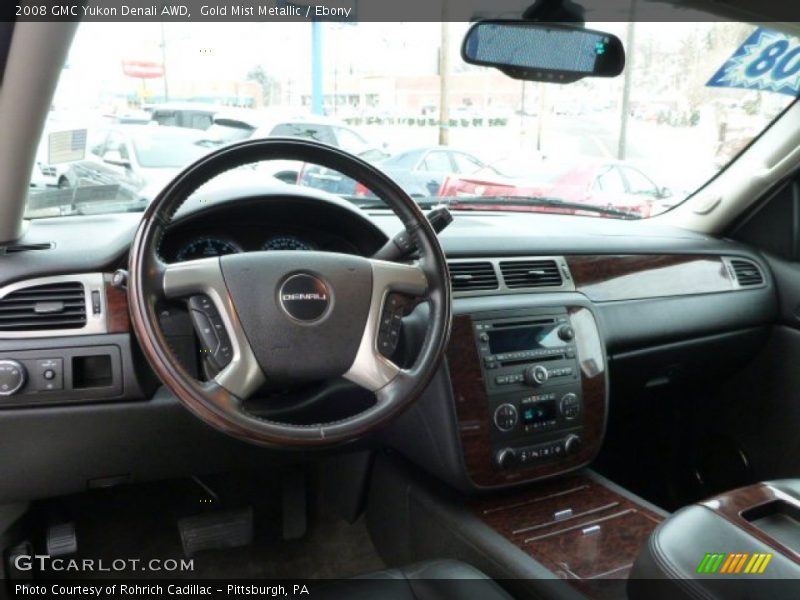 Gold Mist Metallic / Ebony 2008 GMC Yukon Denali AWD