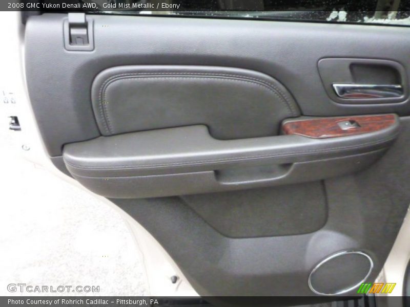 Gold Mist Metallic / Ebony 2008 GMC Yukon Denali AWD