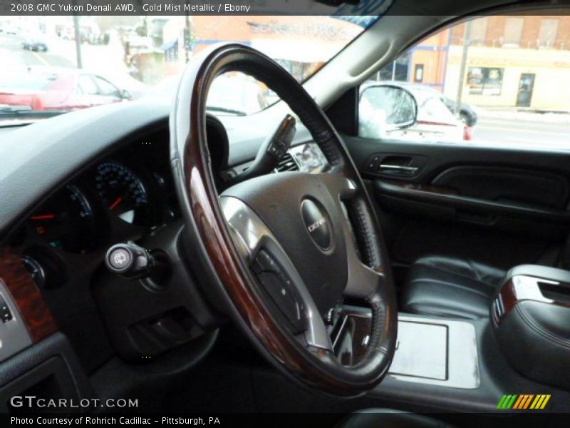 Gold Mist Metallic / Ebony 2008 GMC Yukon Denali AWD