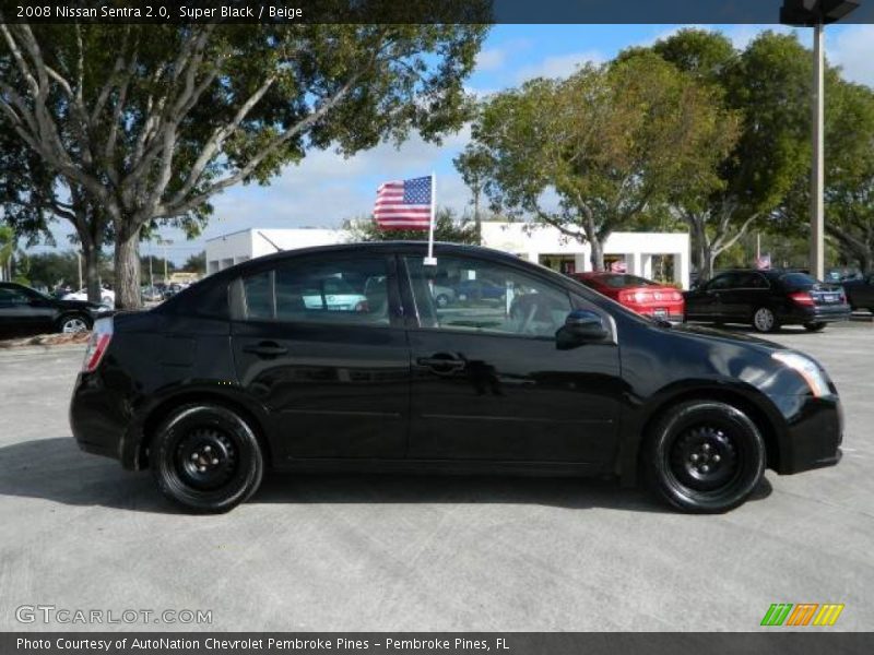 Super Black / Beige 2008 Nissan Sentra 2.0