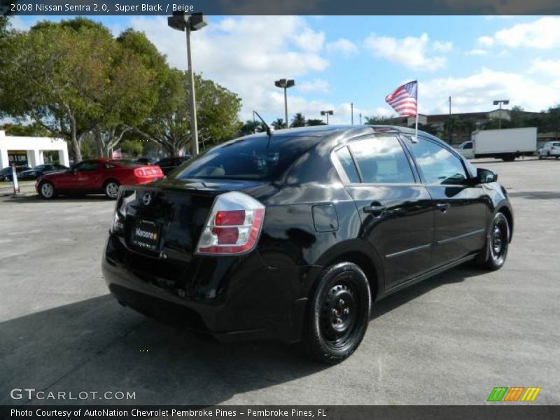 Super Black / Beige 2008 Nissan Sentra 2.0