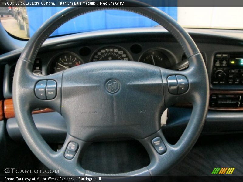 Titanium Blue Metallic / Medium Gray 2000 Buick LeSabre Custom