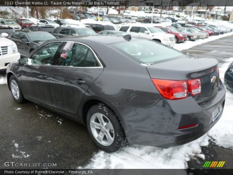 Taupe Gray Metallic / Jet Black/Titanium 2013 Chevrolet Malibu LS