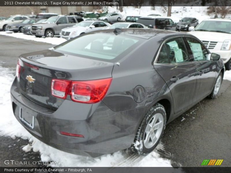 Taupe Gray Metallic / Jet Black/Titanium 2013 Chevrolet Malibu LS