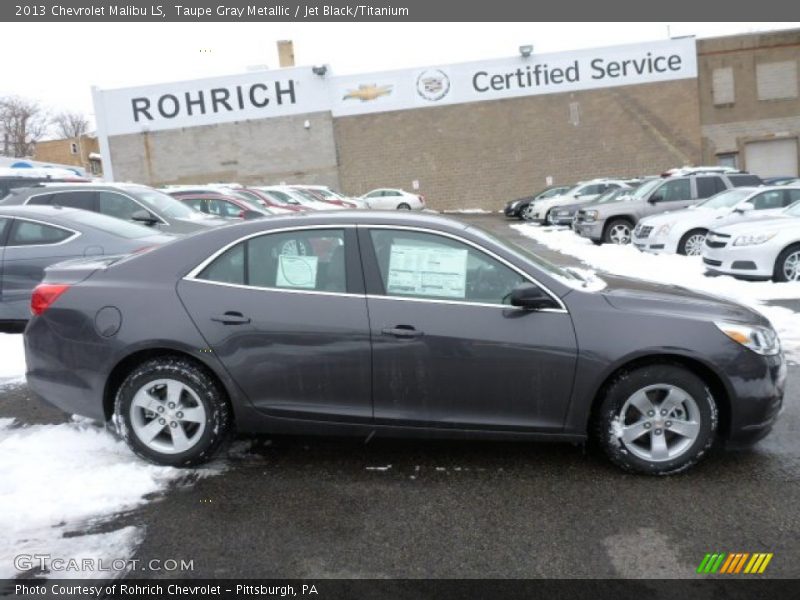 Taupe Gray Metallic / Jet Black/Titanium 2013 Chevrolet Malibu LS