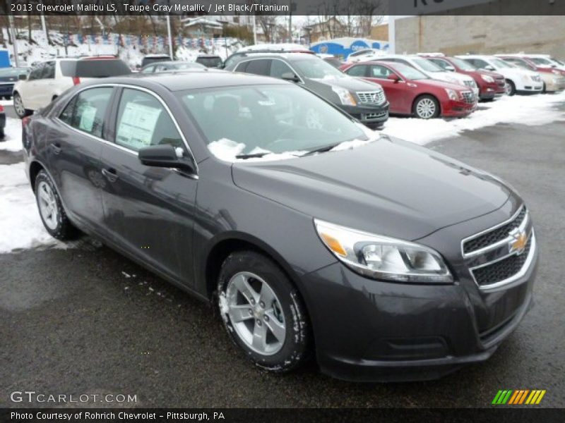 Taupe Gray Metallic / Jet Black/Titanium 2013 Chevrolet Malibu LS