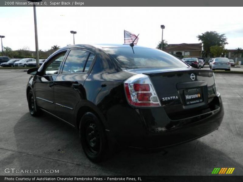 Super Black / Beige 2008 Nissan Sentra 2.0