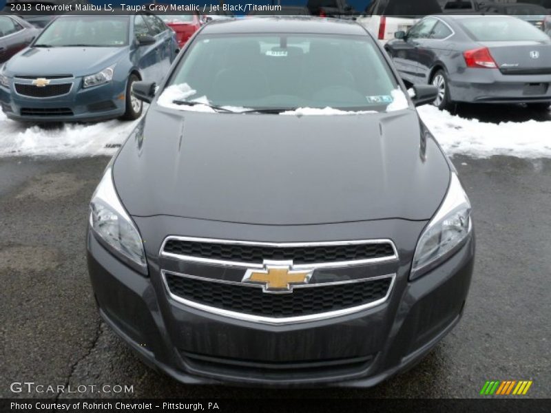 Taupe Gray Metallic / Jet Black/Titanium 2013 Chevrolet Malibu LS