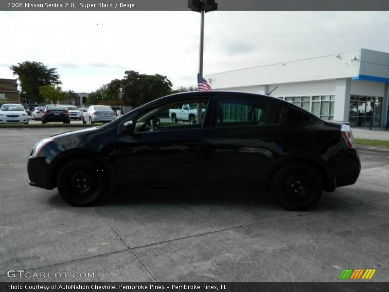 Super Black / Beige 2008 Nissan Sentra 2.0