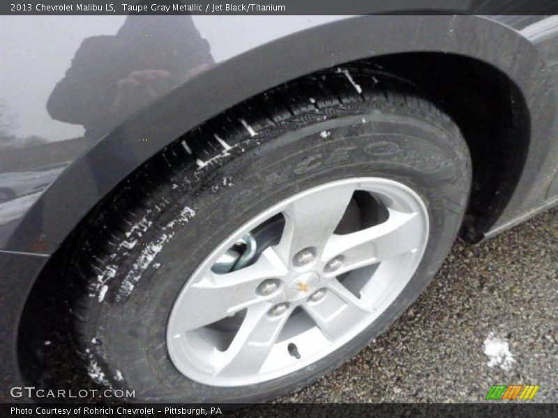 Taupe Gray Metallic / Jet Black/Titanium 2013 Chevrolet Malibu LS