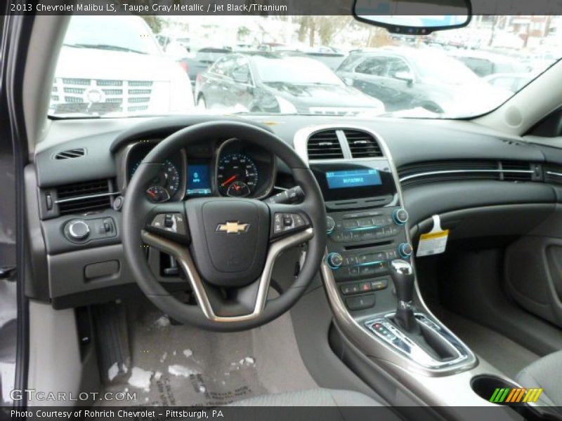 Taupe Gray Metallic / Jet Black/Titanium 2013 Chevrolet Malibu LS