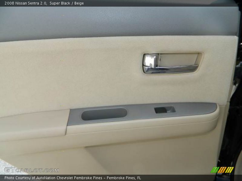 Super Black / Beige 2008 Nissan Sentra 2.0