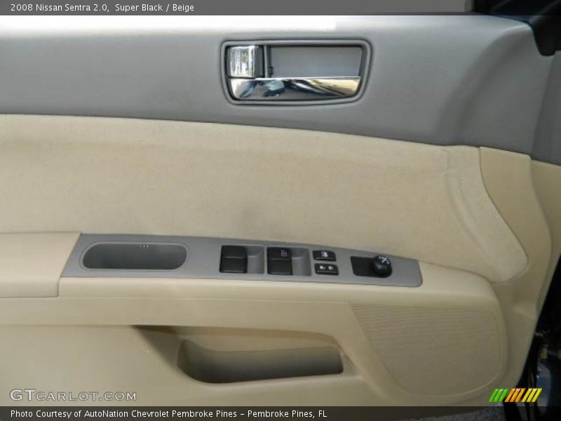 Super Black / Beige 2008 Nissan Sentra 2.0