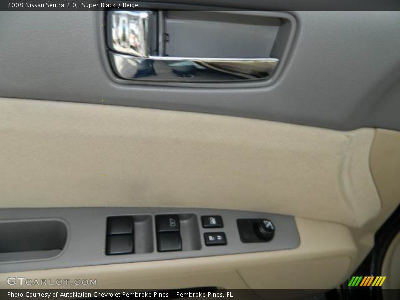 Super Black / Beige 2008 Nissan Sentra 2.0
